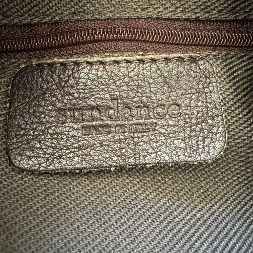 Sundance leather hobo bag